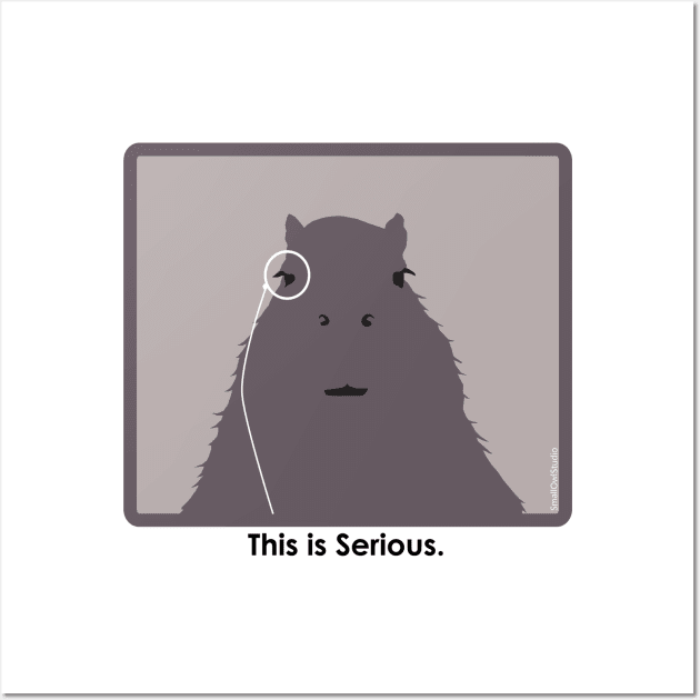 Professor Capybara Wall Art by SmallOwlStudio